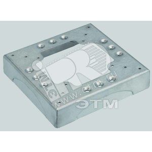 Connect Цоколь для соединения напольного кабель-канала с 4-мя перфорациями 85x18 мм алюминий