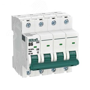 Выключатель автоматический ВА-103 4P 6А B 6кА новый