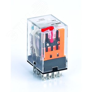 Промежуточное реле 4 контакта с LED индикацией и TEST функцией 3А 127В AC ПР-102