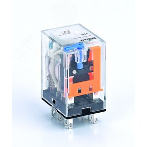 Промежуточное реле 2 контакта с LED индикацией и TEST функцией 5А 12В DC ПР-102