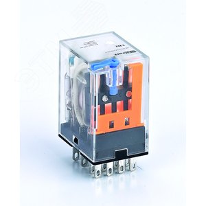 Промежуточное реле 4 контакта с LED индикацией и TEST функцией 3А 220В DC ПР-102