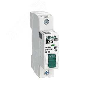 Выключатель автоматический ВА-103 1P 25А D 6кА новый