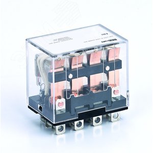 Промежуточное реле 4 контакта с LED индикацией 10А 12В AC ПР-102