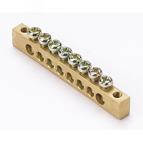 Шина нулевая 6х9 (8групп/край) ШН-102