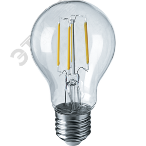 Лампа светодиодная 10вт NLL-F-A60-10-230-2.7K-E27 FILAMENT
