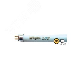 Лампа линейная люминесцентная ЛЛ 20вт NTL-Т4 840 G5 белая