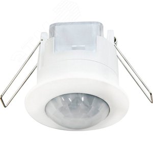 Датчик движения ИК встраиваемый 1200w 360 градусов 6м IP20 белый