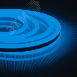 Лента светодиодная 12Вт/м 220В синий IP67 144LED/м LS721 неоновая