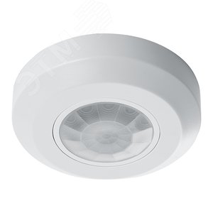 Датчик движения ИК потолочный 400w 360 градусов 8м IP20 белый