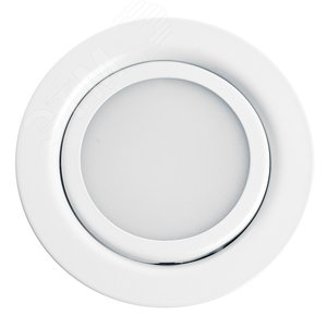 Светильник светодиодный ДВО-3w 4000К 150Лм белый матовый