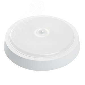 Светильник светодиодный ДБО-25w с датчиком 4000К 2000Лм круглый белый