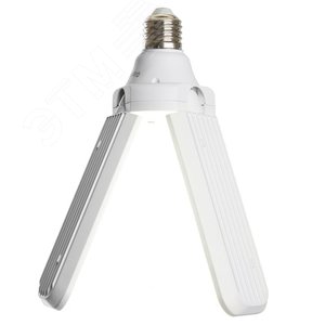 Лампа светодиодная LED 50вт Е27 дневной 3 лепестка трансформер