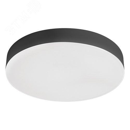 Светильник светодиодный ДПО-24w 4000K 1920Лм черный IP44